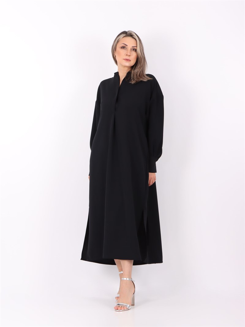 Oversize Uzun Elbise (Siyah)